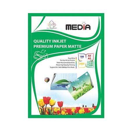 Giấy in ảnh Media 1 mặt bóng A4