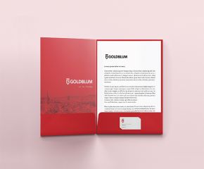 Bìa đựng hồ sơ 2 tay gấp