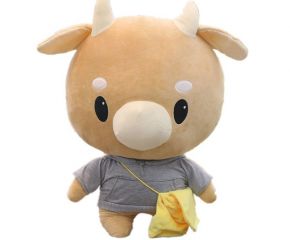 Thú nhồi bông bò chăm chỉ